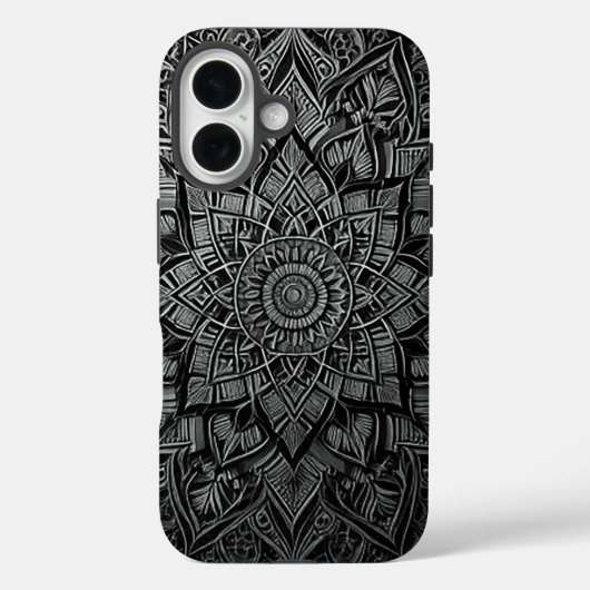 Stilvolles Mandala-Handyhülle Case-Mate iPhone Hülle (Rückseite)