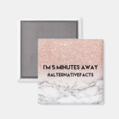 Stilvolles Marble Alternative Facts Magnet (Vorderseite/Rückseite)