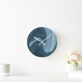 Stilvolles Marmormuster  Runde Wanduhr (Zuhause)