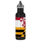 Stilvolles Maryland State Flag Design Edelstahlflasche (Links)