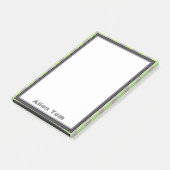 Stilvolles Maskulindesign Post-it Klebezettel (angewinkelt)