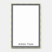 Stilvolles Maskulindesign Post-it Klebezettel (Vorderseite)