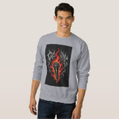 Stilvolles Men's Sweatshirt: Mic Drop Graffiti Sweatshirt (Vorne ganz)