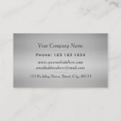 Stilvolles Metall übersetzt Schlüssel-Mechaniker Visitenkarte (Rückseite)