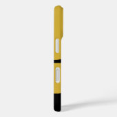 Stilvolles Metallic Gold geformt auf schwarz Case-Mate iPhone Hülle (Rückseite / Rechts)