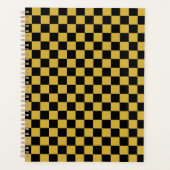 Stilvolles Metallic Gold mit schwarzem Square-Must Planer (Vorderseite)