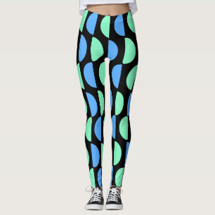 Stilvolles Mid-Mod-geometrisches Muster Leggings