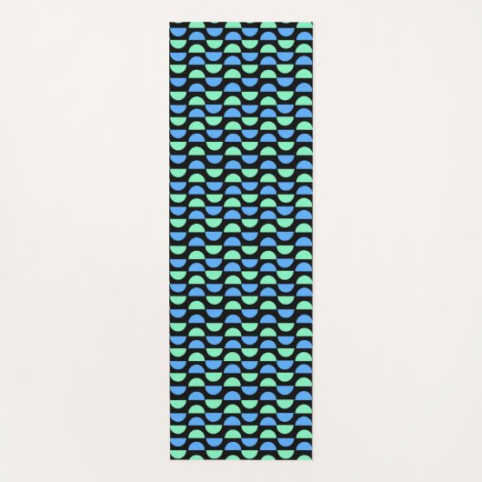 Stilvolles Mid-Mod-geometrisches Muster Yogamatte (Vorderseite)