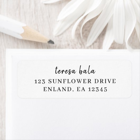 Stilvolles Minimal Weiß Schrift Design (Insitu)