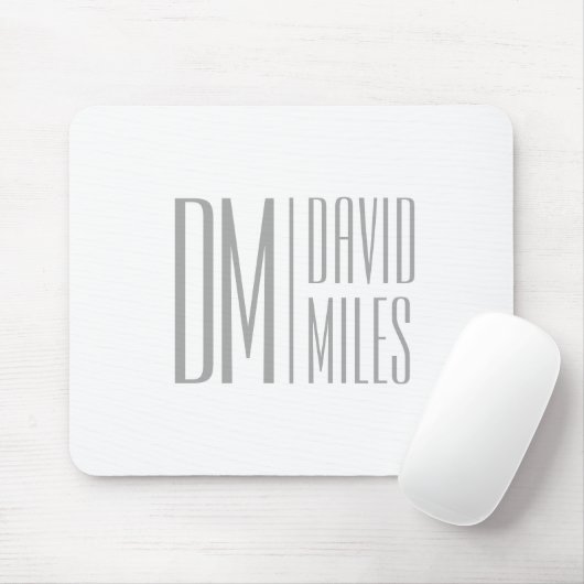 Stilvolles, minimales und modernes graues Anfangsb Mousepad (Mit Mouse)