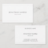 Stilvolles Minimalistisches Design Beruflich Moder Visitenkarte (Vorne/Hinten)