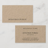 Stilvolles Minimalistisches Design Einzigartige Sc Visitenkarte (Vorne/Hinten)