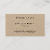 Stilvolles Minimalistisches Design Einzigartige Sc Visitenkarte (Rückseite)