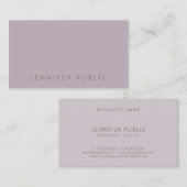 Stilvolles Minimalistisches Design Elegantes Templ Visitenkarte (Vorne/Hinten)