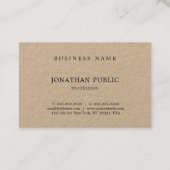 Stilvolles Minimalistisches Design Modernes, einzi Visitenkarte (Rückseite)