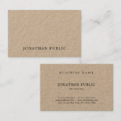 Stilvolles Minimalistisches Design Modernes, einzi Visitenkarte (Vorne/Hinten)