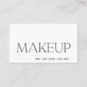 Stilvolles minimalistisches Grafik-Makeup mit "Ihr Visitenkarte (Vorderseite)