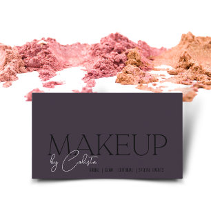 Stilvolles minimalistisches Grafik-Makeup mit "Ihr Visitenkarte