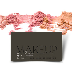 Stilvolles minimalistisches Grafik-Makeup mit "Ihr Visitenkarte