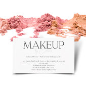 Stilvolles minimalistisches Grafik-Makeup mit "Ihr Visitenkarte