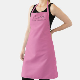 Stilvolles minimalistisches Monogramm Name Rosa Schürze
