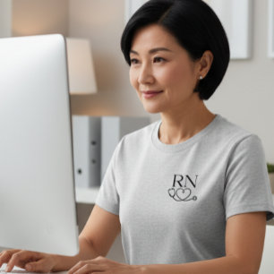Stilvolles minimalistisches RN-Nurse-T-Shirt für F T-Shirt