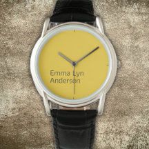 Stilvolles minimalistisches Textdesign auf Gelb