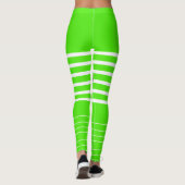 Stilvolles mit Monogramm, grünes Training Leggings (Rückseite)