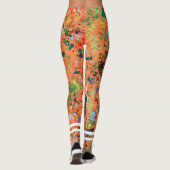 Stilvolles mit Monogramm-Orangenmuster-Training Leggings (Rückseite)