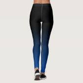 Stilvolles mit Monogramm Training mit schwarzblaue Leggings (Rückseite)