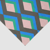 Stilvolles Mod-Muster aus dem Mittelalter in Blau Seidenpapier (Ausschnitt)