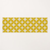 Stilvolles Modern Boho Muster in Mustard Yellow Yogamatte (Vorderseite (Horizontal))