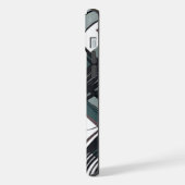 Stilvolles modernes abstrakt-expressionistisches G iPhone Hülle (Linke Seite)