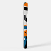 Stilvolles, modernes abstrakt orangefarbenes Schwa iPhone Hülle (Rechte Seite)