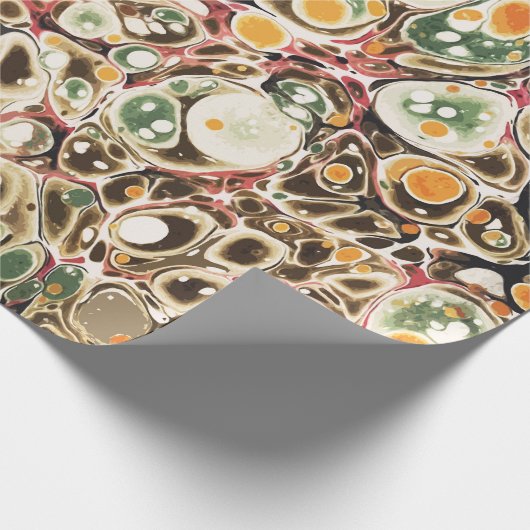 Stilvolles, modernes, Abstrakt-zimmergelbes Marmor Geschenkpapier (Ecke)