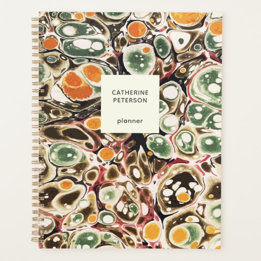 Stilvolles, modernes, Abstrakt-zimmergelbes Marmor Planer (Vorderseite)