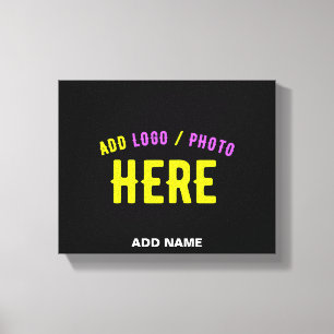 STILVOLLES MODERNES ANPASSBARES SCHWARZES VERIFIZI LEINWANDDRUCK