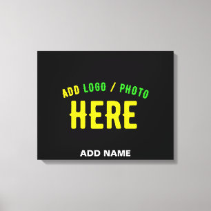 STILVOLLES MODERNES ANPASSBARES SCHWARZES VERIFIZI LEINWANDDRUCK