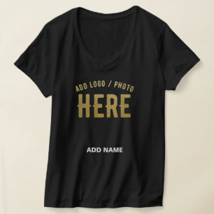 STILVOLLES MODERNES ANPASSBARES SCHWARZES VERIFIZI T-Shirt