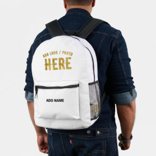 STILVOLLES MODERNES ANPASSBARES WEIßES VERIFIZIERT BEDRUCKTER RUCKSACK