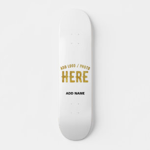 STILVOLLES MODERNES ANPASSBARES WEIßES VERIFIZIERT SKATEBOARD
