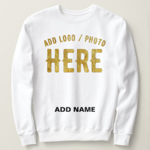 STILVOLLES MODERNES ANPASSBARES WEIßES VERIFIZIERT SWEATSHIRT