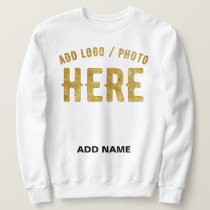 STILVOLLES MODERNES ANPASSBARES WEIßES VERIFIZIERT SWEATSHIRT