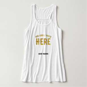 STILVOLLES MODERNES ANPASSBARES WEIßES VERIFIZIERT TANK TOP