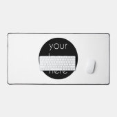 Stilvolles, modernes Berufliches Business-Logo Schreibtischunterlage (Tastatur & Maus)