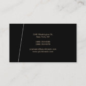 Stilvolles, modernes Berufliches Kunstdesign Visitenkarte (Rückseite)