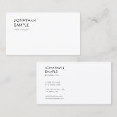 Stilvolles, modernes Design Intelligent Schlicht M Visitenkarte (Vorne/Hinten)