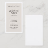 Stilvolles modernes Design Sauberes Schlichtes Ber Visitenkarte (Vorne/Hinten)