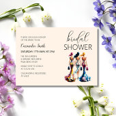 Stilvolles modernes Dressing Frauen Brautparty Einladung