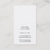 Stilvolles, modernes, dünn goldgestreiftes Muster  Visitenkarte (Rückseite)